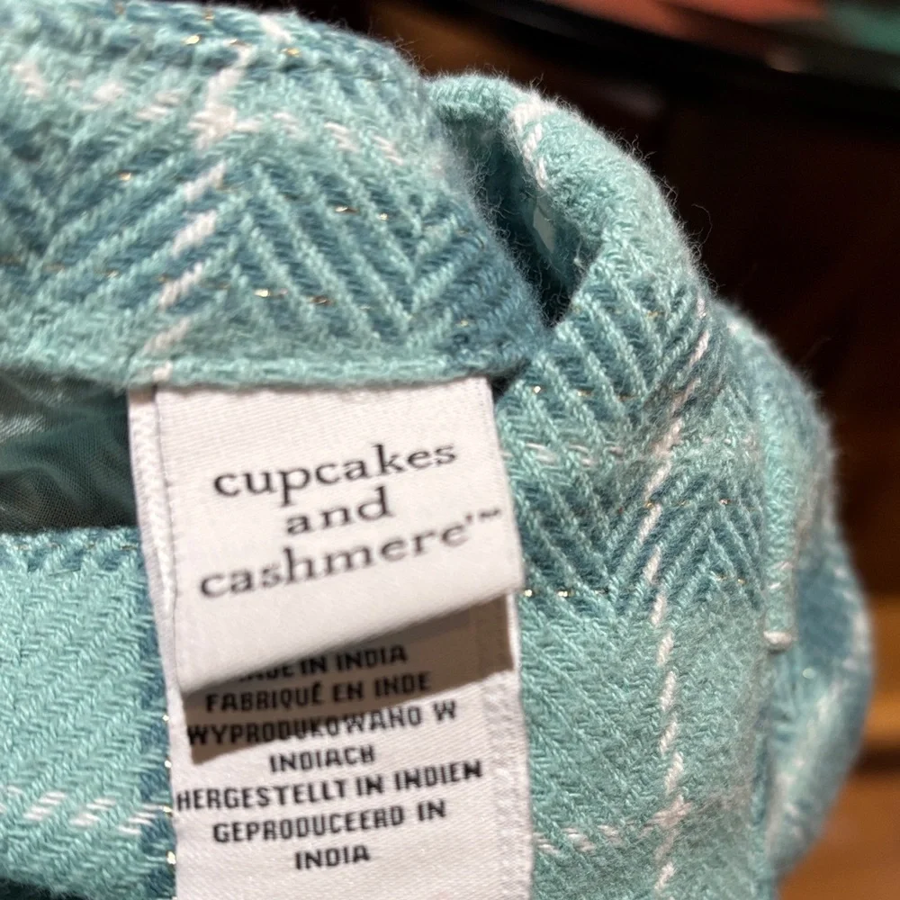cupcakes & cashmere Pink Vest and Blue Plaid Diaper Cover Set